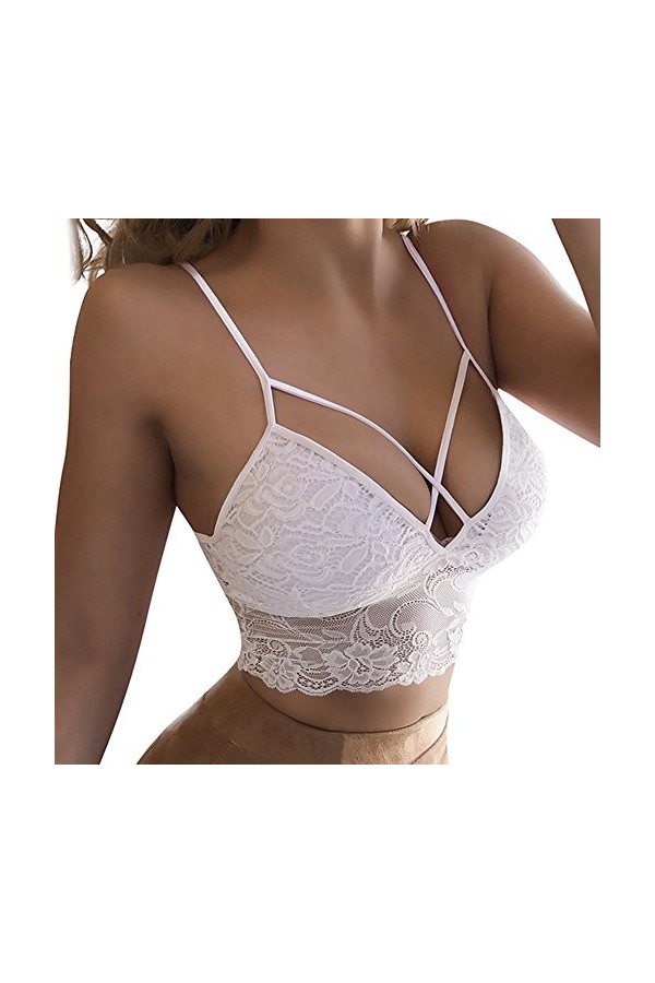 Sexy Femme Coquine Dentelle Col en V Motif Broderie Lingerie Lingerie Sexy Femme Sexy Soutiens-Gorge Dentelle Soutien-Gorge&nbsp;R