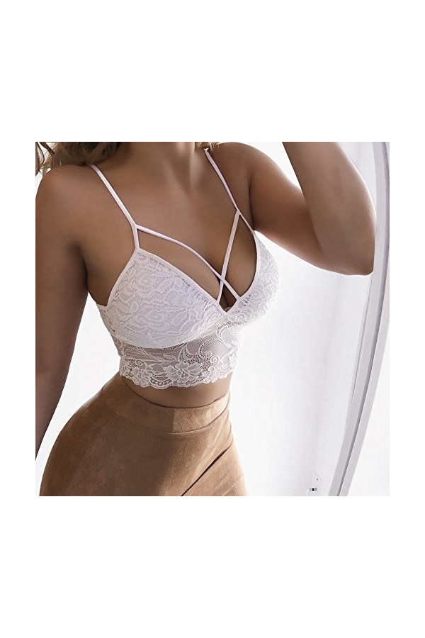 Sexy Femme Coquine Dentelle Col en V Motif Broderie Lingerie Lingerie Sexy Femme Sexy Soutiens-Gorge Dentelle Soutien-Gorge&nbsp;R