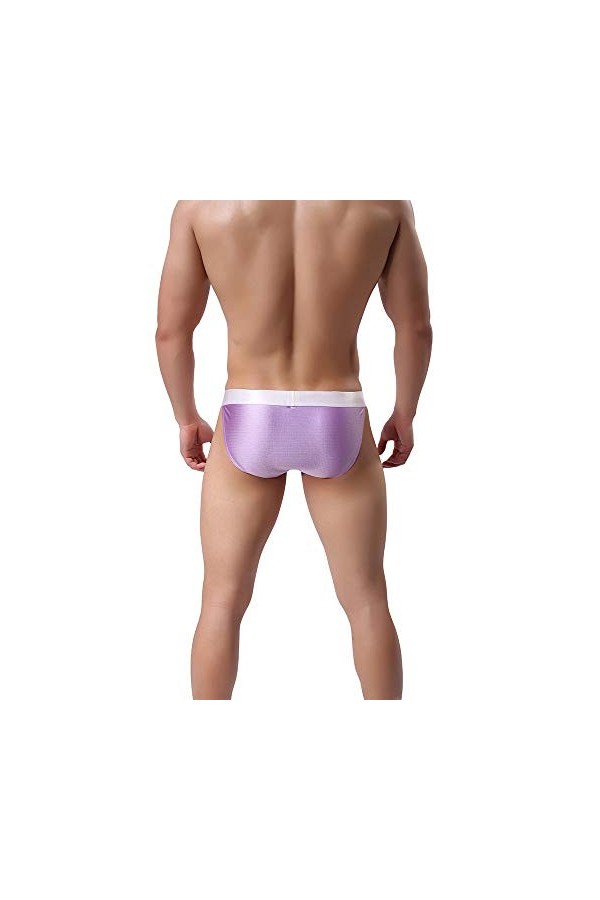 liaddkv Sexy Gay Sous-Vêtements Hommes Ultra Mince Sous-Vêtements pour Hommes Respirant Doux Hommes Sous-Vêtements Serrés, li