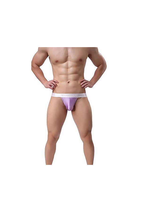 liaddkv Sexy Gay Sous-Vêtements Hommes Ultra Mince Sous-Vêtements pour Hommes Respirant Doux Hommes Sous-Vêtements Serrés, li