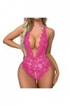 Lingerie Femme Sexy Ensemble Homme Sexy Hot y22k Femmes Mode Fleur Imprimer Maille Lingerie Dentelle Lingerie 1 Pièces Body S
