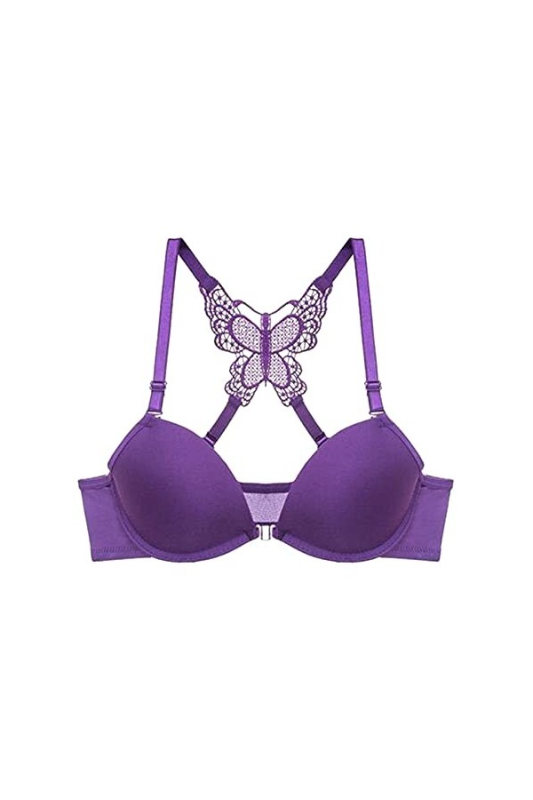 Lingerie Femme Sexy Ensemble Homme Sexy Hot y27k Soutien-Gorge réglable en Dentelle avec Boucle Avant Sexy pour Femmes Body T