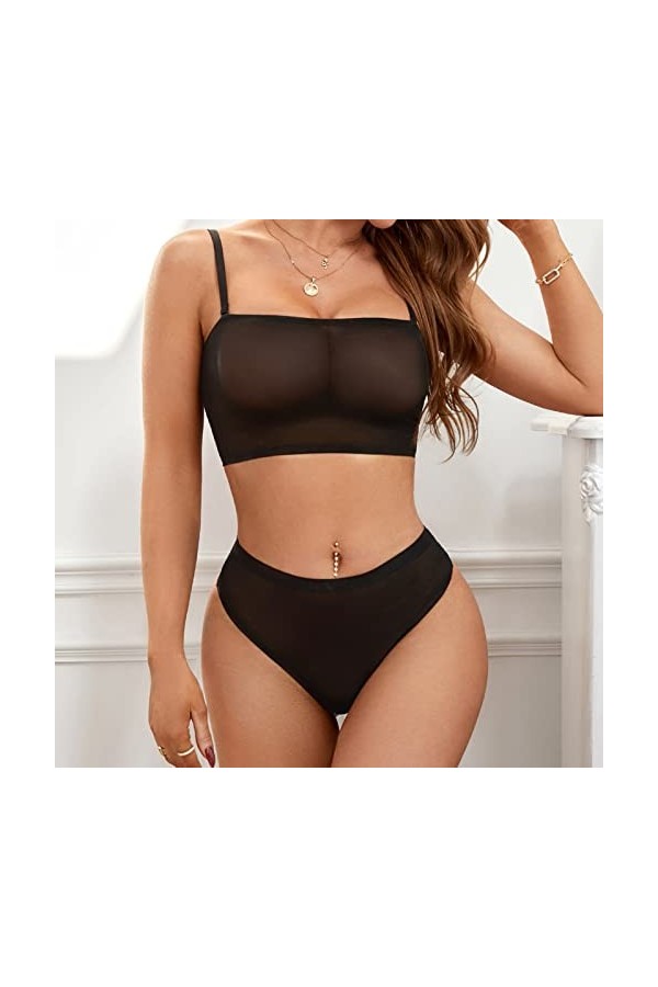 Lingerie Femme Sexy Ensemble Homme Sexy Hot y2*k Lingerie pour femmes 2 PC cuir Teddy body Lingerie ensemble Sexy Lingerie so