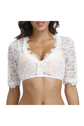 TDEOK Lingerie sexy pour femme - Mini jupe - Élégant - Noir - Pour fête de la bière - Lingerie de sommeil, Blanc., XXXXXL