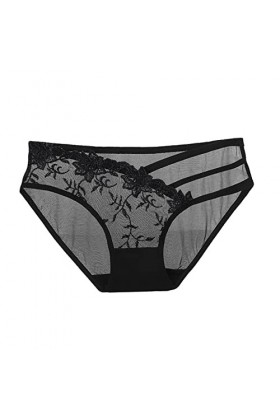 Culottes, Shorties Et Strings Femme Culotte Dentelle Sexy Transparente Broderie Culotte Shorty String Ventre Plat sous-Vêteme