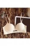 Soutien-gorge classique sans coutures pour femme - Sans armatures - Sexy - Dos nu - En cuir verni - Sangle en dentelle - Sout