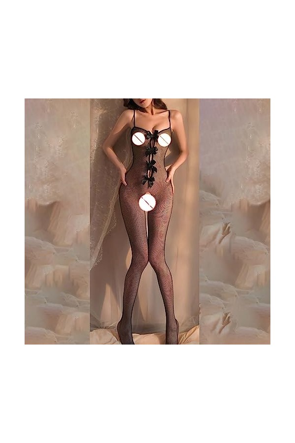 GilRu Sexy Lingerie Net Vêtements Fichiers Ouverts Lait Maternel No Off Passion Costume Transparent Sexy Bas Séduisant Linger