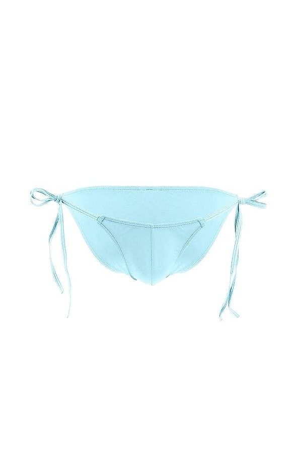 Générique String Homme Sexy Hot Dentelle Slips Boxer sous-vêtements Sexy à Lacets pour Hommes, Slips de Glace de Couleur Unie