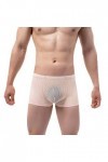 Générique Lingerie Homme Sexy Hot Hommes Solide Couleur Sexy Respirant Taille Basse Tricoté Pyjama Homme Doux Pink, S 
