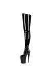 Pleaser INFINITY-4000 Blk STR Faux Leather/Blk Matte UK 4 EU 37 