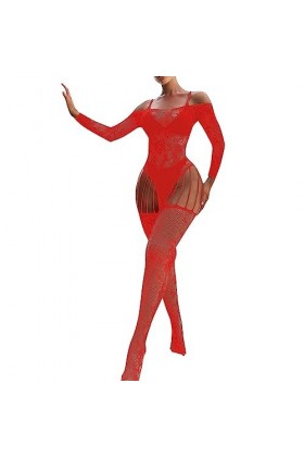 GilRu Bretelles Creuses Ouvertes pour Femmes, Combinaison Transparente en Jacquard de Lingerie Sexy Lingerie Sexy Ouverte Der