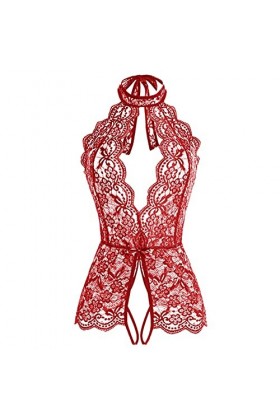 Lingerie Femme Sexy Ensemble Homme Sexy Hot y28.k Femmes Mode Body Lingerie Roleplay Lingerie Sexy Femmes Costumes Rouge Plai