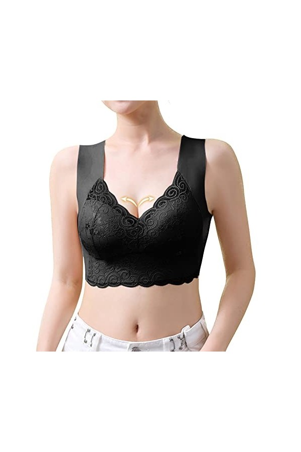 Lingerie Femme Sexy Ensemble Homme Sexy Hot y2*k Les Femmes Rassemblent de la Dentelle de Grande Taille sans Anneau en Acier 