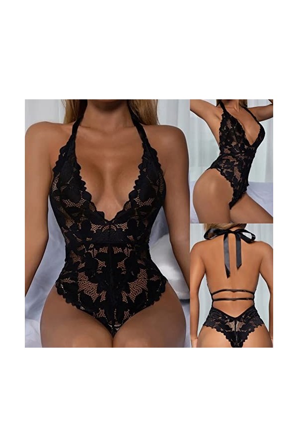 Lingerie Femme Sexy Ensemble Homme Sexy Hot y.2k Femmes Lingerie Dentelle Dos Longe sous-Vêtements Conjoint Serré Dentelle so