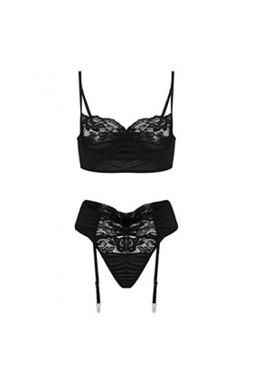 Lingerie Femme Sexy Ensemble Homme Sexy Hot y25k sous-vêtements Sexy en Dentelle sans Fil G-String String jarretière Underpan
