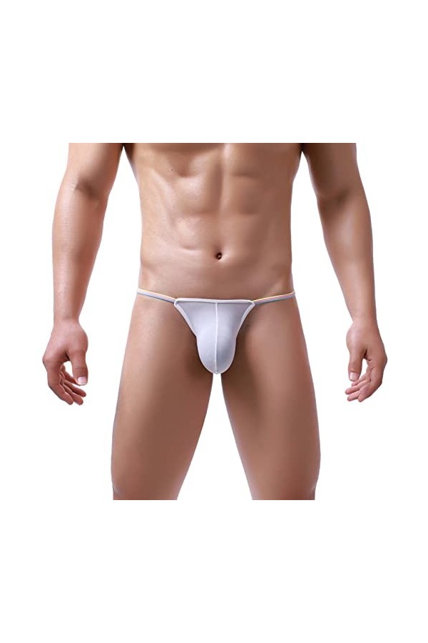 Junhasgood Strings Sexy Homme Hommes Mens Sexy Lingerie Européenne Et Chaîne Dentelle Ajourée Mens String Goût sous-Vêtements