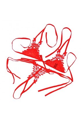 Ensemble Soutien Gorge et String Femme 2 Pièce sous-Vetements Dentelle Vêtements De Nuit Sexy Lingerie Sexy Ensemble Erotique