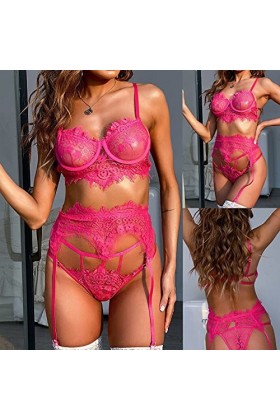 Vêtements De Nuit Femme Sexy sous-Vetements Erotique Lingerie Sexy Ensemble Dentelle Ensemble Soutien Gorge et String 2 Pièce