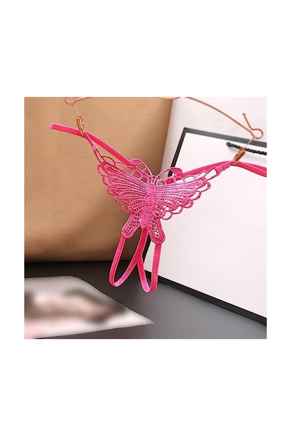 Culottes en Dentelle pour Femmes Mode féminine Sexy Taille Basse sous-vêtements Couleur rayé Slips Culotte Gainante Femme Cul