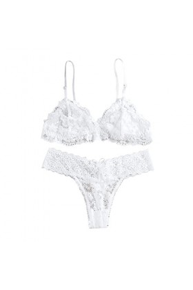 Lingerie Femme Sexy Ensemble Homme Sexy Hot y*2*k Femmes V Cou Sexy Femme Confortable Sous-Vêtements Gilet Floral Dentelle Li