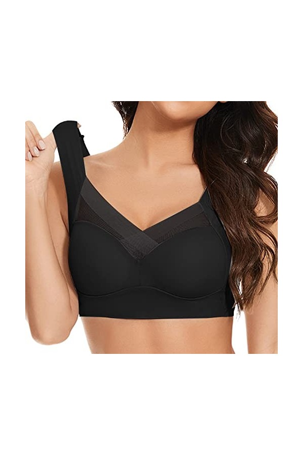 HANXIULIN Soutien-gorge multifonctionnel pour femme - Sans armatures - Soutien-gorge plunge multiway - Avec soutien-gorge lég