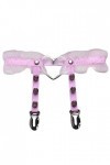 liaddkv Jarretière de discothèque - Ceinture de pêche - Clip de jambe - Cœur - Accessoire sexy - Not Pad, Rose, taille unique
