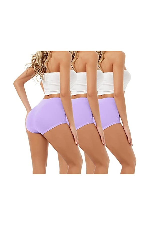 PANPANY Culottes pour Femme Multipack sous Vetements Dentelle Confortables Sexy Slips Taille Basse sans Couture Multicolore F