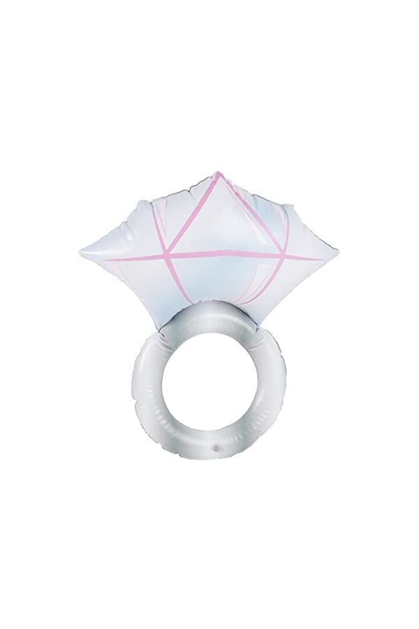 Smiffys - 27355 - Bague Gonflable Femme - Argent