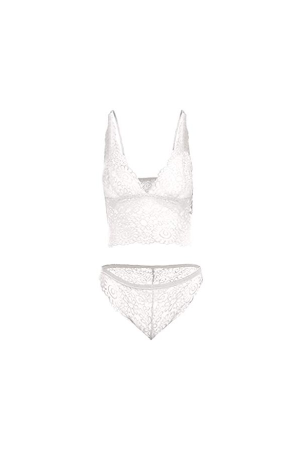 XIUH Body Costume Femmes Dentelle Sexy Ensemble et Soutien-gorge Culotte Bralette Dentelle Bébé Poupée Sous-Vêtements Sexy Fe