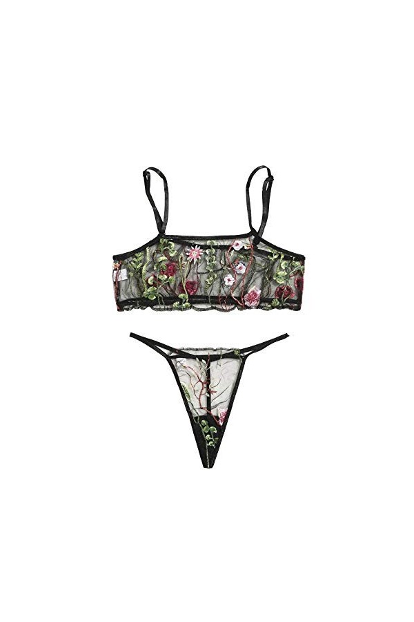 Lingerie Sexy Ensemble Femme Erotique Vêtements De Nuit Dentelle Ensemble Soutien Gorge et String Sexy sous-Vetements 2 Pièce