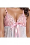Lingerie Femme Sexy Ensemble Homme Sexy Hot y21k Lingerie V-Neck Nuit Broderie Maillage de Nuit Dentelle Bowknot Femmes Cuir 