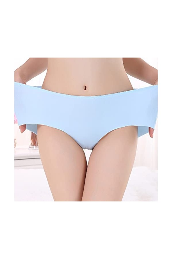 String Femme Elasticité Culottes Stretch Pantalons Triangle Taille Haute Slips en Pur Coton et Soie Soiree Chic Coquine Hot C