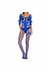 GilRu Femmes Sexy Lingerie Résille Bodystocking sous-Vêtements De Nuit Chemises Bodys Corset Lingerie Sexy Blue, One Size 