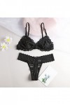 Lingerie Femme Sexy Ensemble Homme Sexy Hot y*2*k Femmes V Cou Sexy Femme Confortable Sous-Vêtements Gilet Floral Dentelle Li