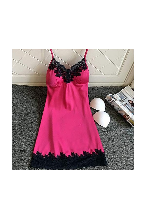 Lingerie Femme Sexy Ensemble Homme Sexy Hot y21k Lingerie Poitrine avec Nightdress Sleepwear Pads Dames Satin Femmes vêtement