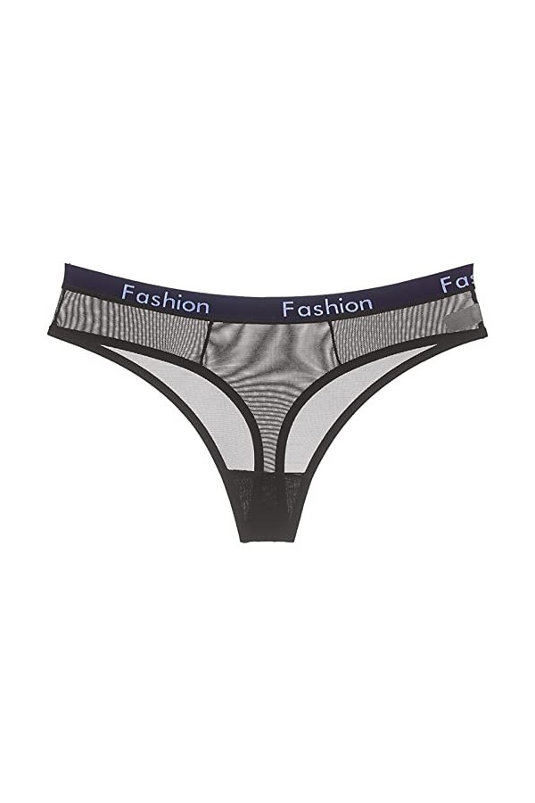 Culottes Femme en Pur Coton et Soie Slips Elasticité String Stretch Pantalons Triangle Taille Haute Sexy Couleur Unie Tangas 