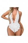 Lingerie Femme Sexy Ensemble Homme Sexy Hot y22k Femmes Mode Fleur Imprimer Maille Lingerie Dentelle Lingerie 1 Pièces Body S