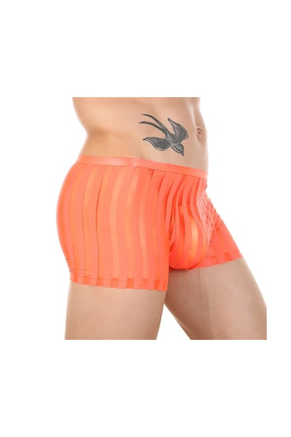 Lingerie Femme Sexy Ensemble Homme Sexy Hot y26k Boxers pour Hommes Culottes Sexy Interband Respirant Briefs Striped Clear Me