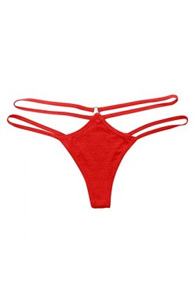 KEIZHUONIQIU String Pantalons et Tangas Femme en Sexy Slips Simple en Dentelle Culotte Creux Out Élastique Lingerie Tentation