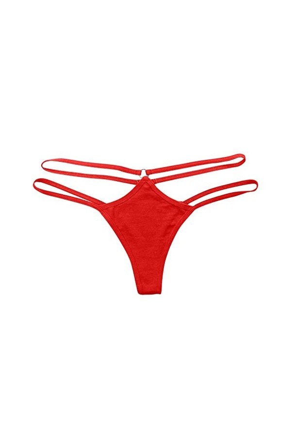 KEIZHUONIQIU String Pantalons et Tangas Femme en Sexy Slips Simple en Dentelle Culotte Creux Out Élastique Lingerie Tentation