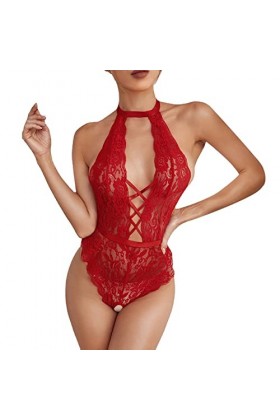 Lingerie Femme Sexy Ensemble Homme Sexy Hot y*2k Femmes Lingerie Dentelle Sexy Bébé Poupées Teddy Vêtements De Nuit Noir Cils