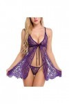 Lingerie Femme Sexy Ensemble Homme Sexy Hot y21k Vêtements de Nuit Bow Sexy Lingerie Dentelle sous-vêtements de Nuit Femmes D
