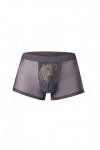 Générique Lingerie Homme Sexy Hot Impression Creuse 3D Sexy Soie Angle sous-vêtements Glace Plat Boxer samuser sous-vêtement