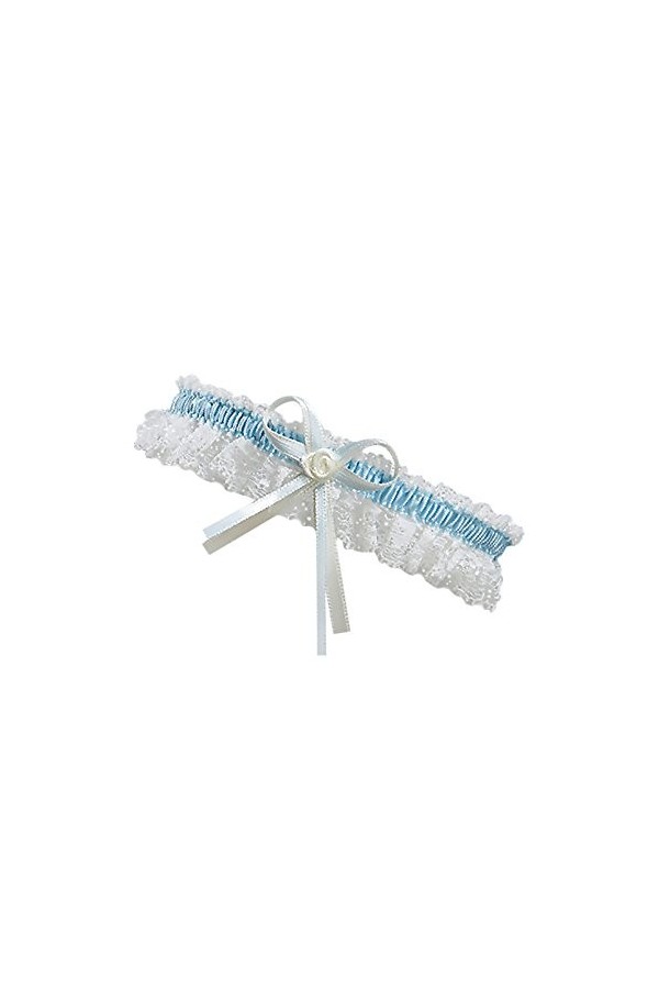 Jarretière de Mariage EXTRA LARGE-Élastique Jarretière Mariée XL XXL-Dentelle Élastique-Petit Nœud en Satin Délicat-Robe Mari