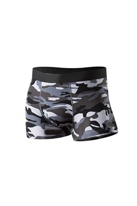 Sous-vêtements sexy pour homme - Stretch - Imprimé - Boxer rétro pour homme - Hipster - Trunks - Courts - Respirant - Sous-vê