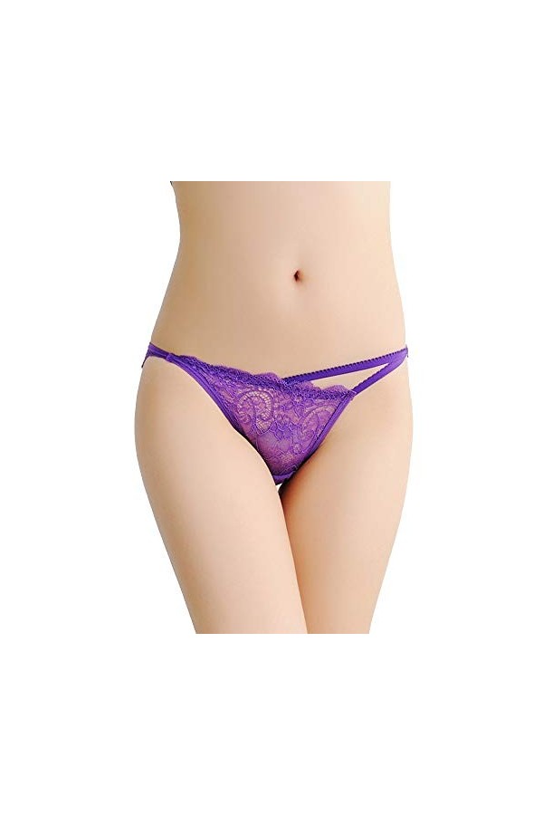 UOWEG Femmes Lady Sexy Dentelle Briefs Floral Shorts Culottes sous-Vêtements Culottes Culottes Étendage Lingerie Purple, One