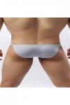 Vankaze Hoop Culotte Homme Couleur Unie Glace Soie Creuse Sexy Respirant Nylon Short Taille Basse Drôle Boxer pour Hommes, gr