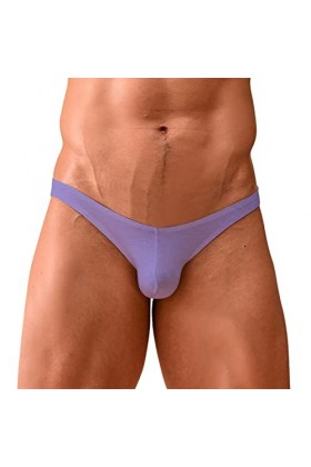 FGUUTYM Sous-vêtement amusant pour homme - Sexy - Taille basse - Respirant - Doux - Court et doux, lilas, L