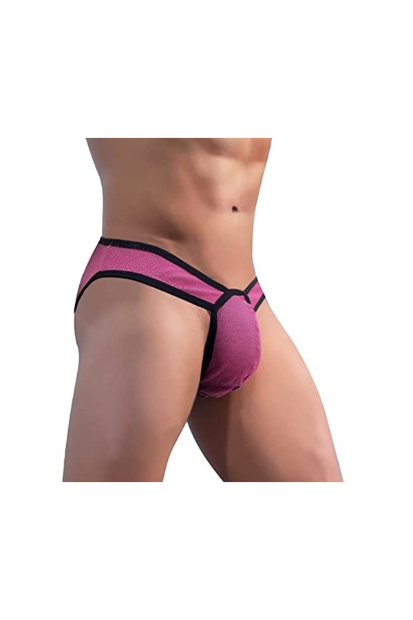 FGUUTYM Sous-vêtements de course pour homme Hiver Culotte sexy Grande poche en coton Taille basse, a, XXL