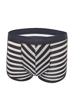 CUTeFiorino Culotte pour homme en pur coton, respirant, sans trace, boxer 3D, grande taille, sexy pour jeunes, gris, XXXXXL